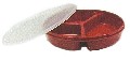 Partitioned Scooper Plater in Red